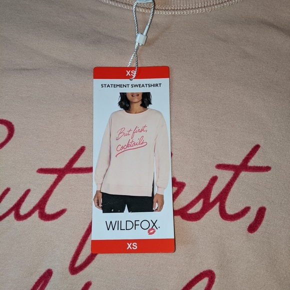 Nwt Wildfox Statement sweater But first cocktails - Picture 8 of 14